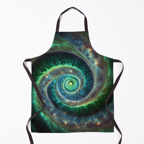 Item preview, Green blue Spiral galaxy - gas nebula designed and sold by CreativeHabbit.