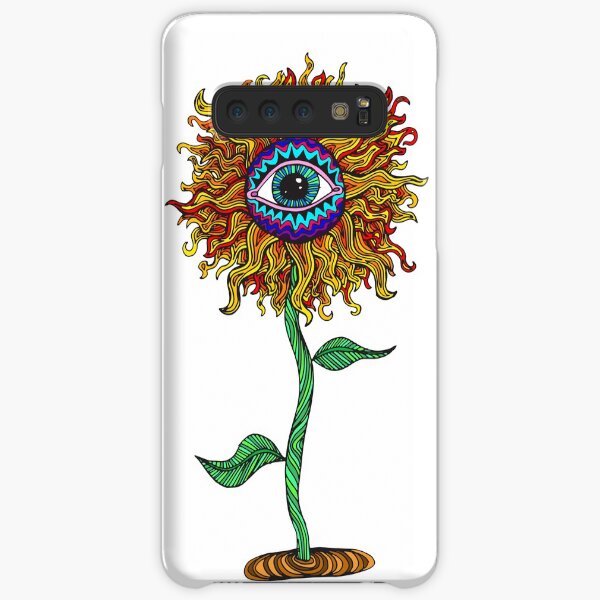 Psychedelic Sunflower - Exciting New Art - Doona is my favourite! Samsung Galaxy Snap Case