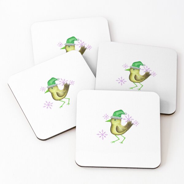 Item preview, Christmas bird_green designed and sold by NeonEye-Designs.