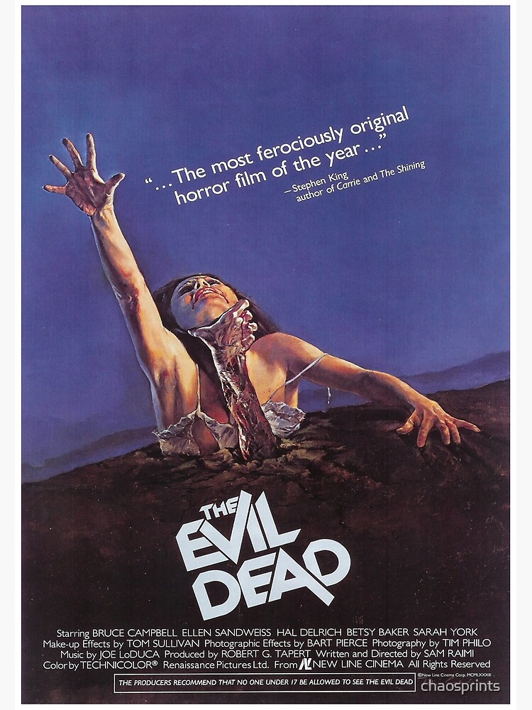 EVIL DEAD 1981 Alternative Movie Poster Print 