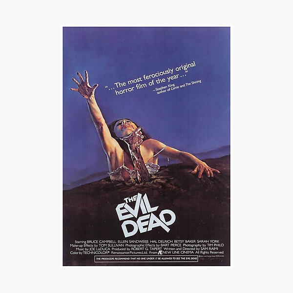 THE EVIL DEAD (1981) poster Photographic Print
