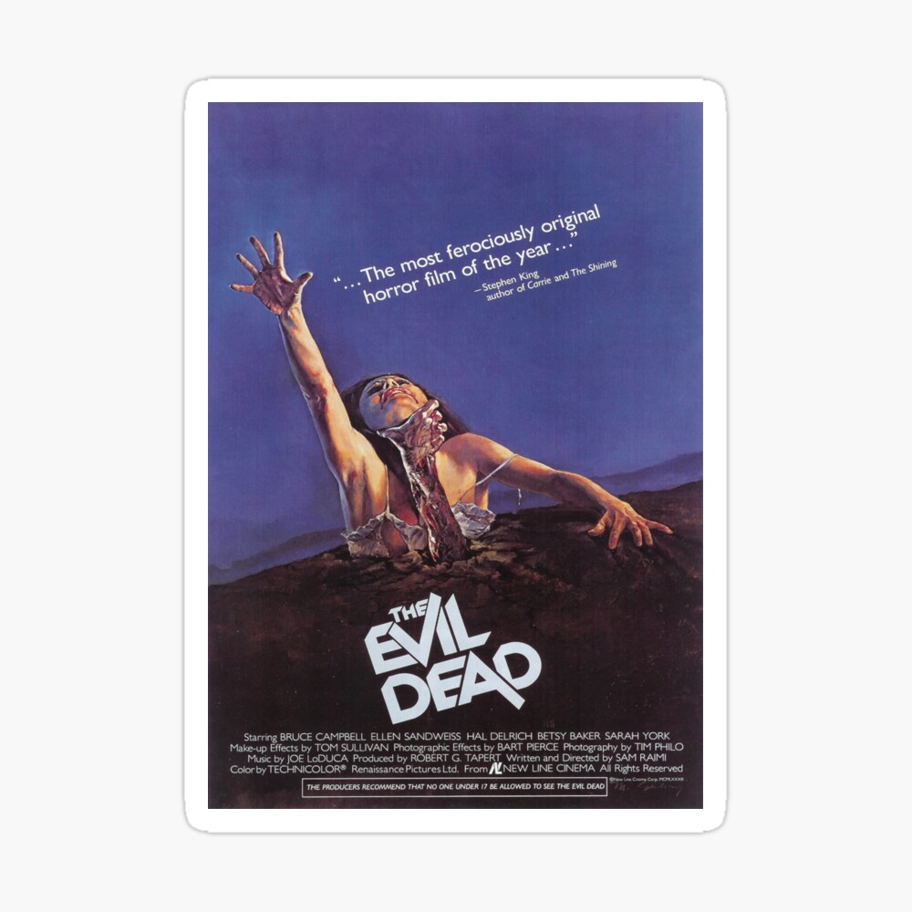 THE EVIL DEAD 1981 MOVIE POSTER metal tin sign retro reproductions