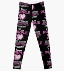 I Wear Purple for my Mum, Pancreatic Cancer Awareness Leggings