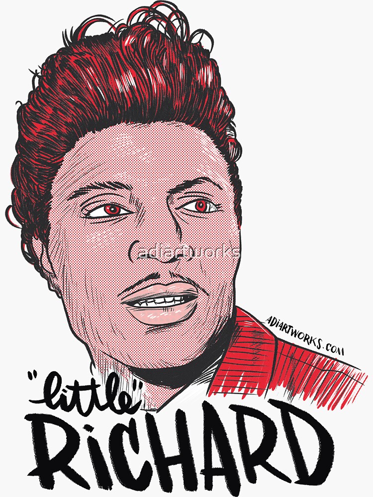 "&lsquo;Little&rsquo; Richard" Sticker by adiartworks | Redbubble