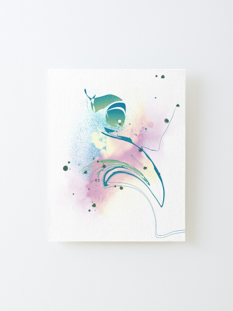 Alternate view of Taking the Plunge - abstract shapes Mounted Print