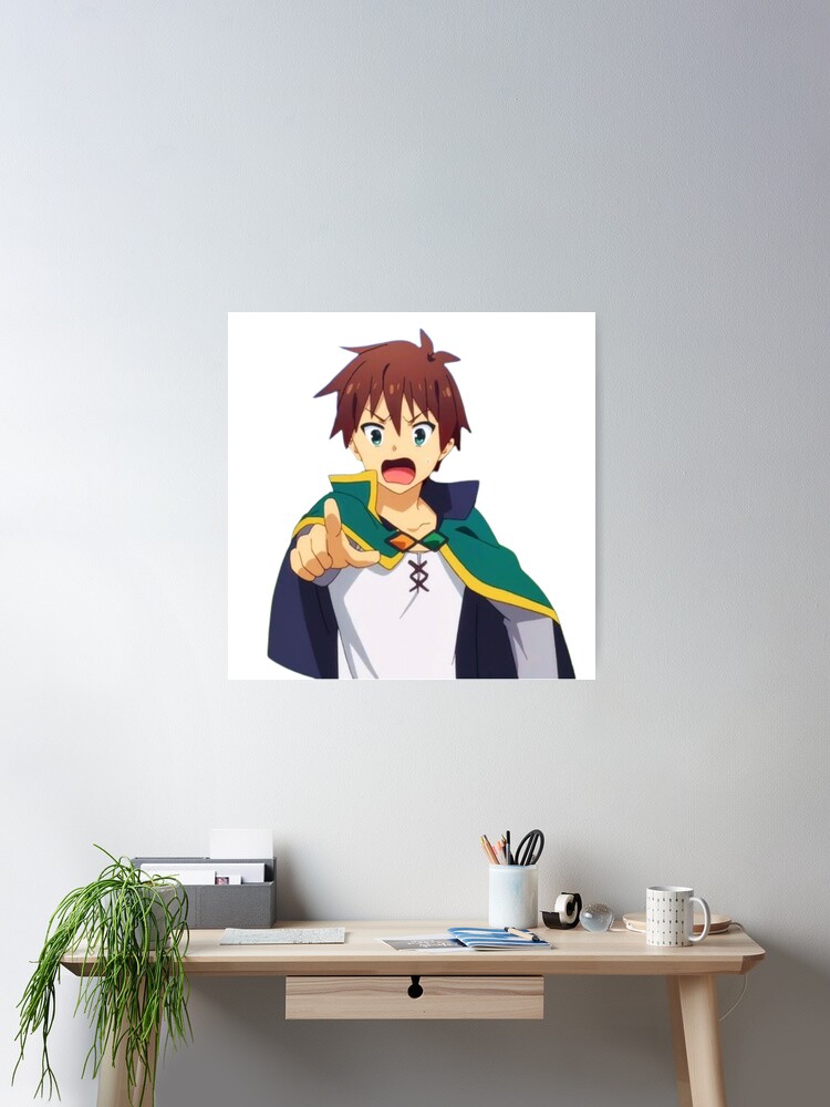 Kazuma Satou from Konosuba Glossy Sticker Anime Appliances, Walls