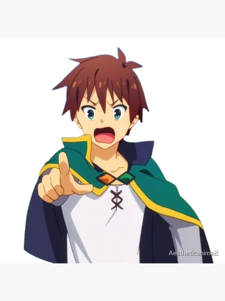 Kazuma Yelling Konosuba Poster for Sale by Aestheticanime2