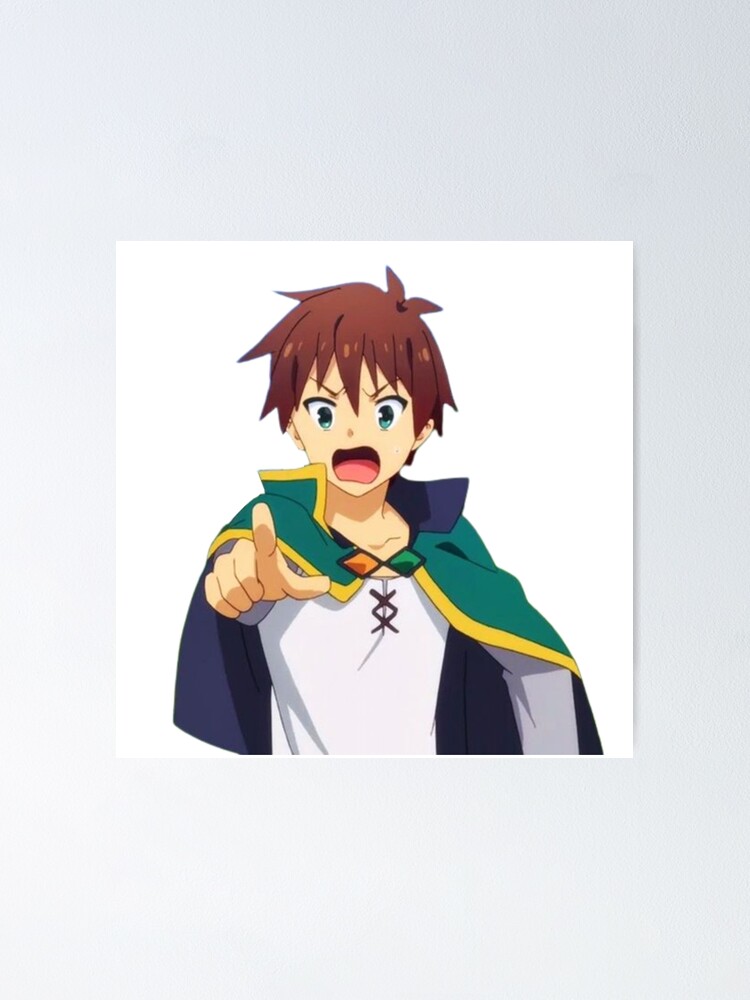 Kazuma Disgusted Konosuba Poster for Sale by Aestheticanime2