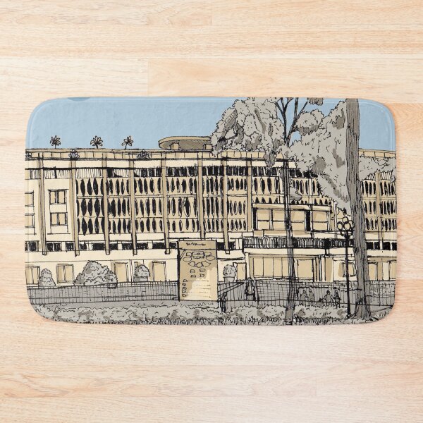 Item preview, Independence Palace (Dinh Độc Lập) Saigon Vietnam Illustration designed and sold by Wall-Art-Sketch.