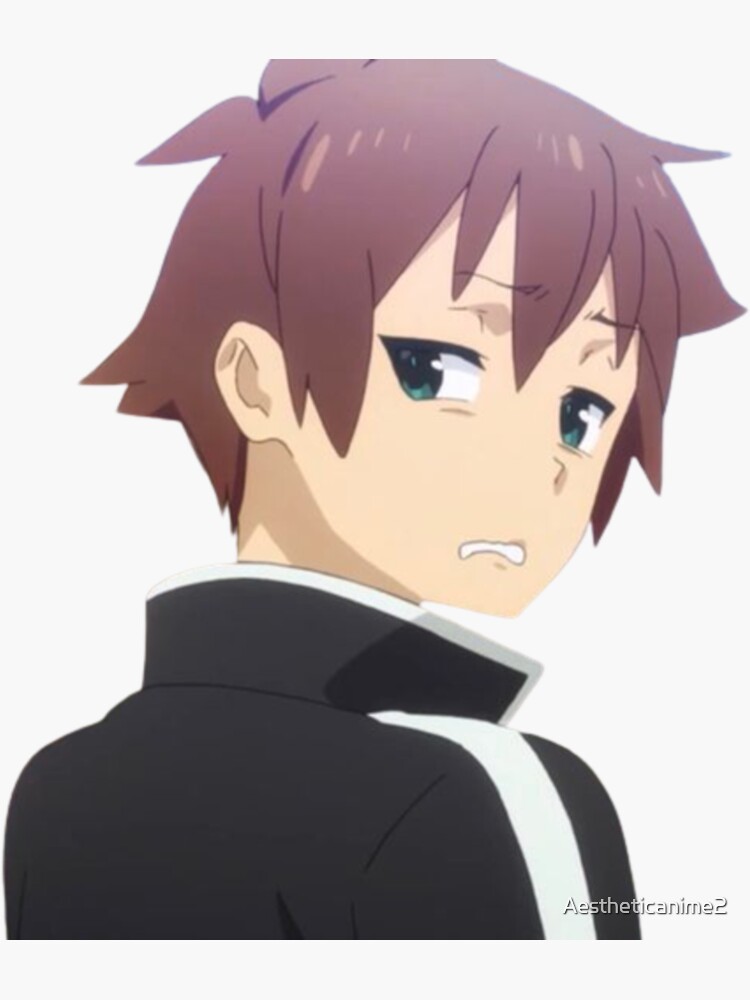 Kazuma Disgusted Konosuba Sticker for Sale by Aestheticanime2