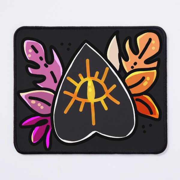 Item preview, Witchy Ouija Spirit Board Planchette & Leaves (Lesbian Flag) designed and sold by almaasi.