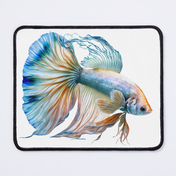 Item preview, Watercolor colorful fish. fighting fish isolated on white background. watercolor illustration designed and sold by ShopThousand.