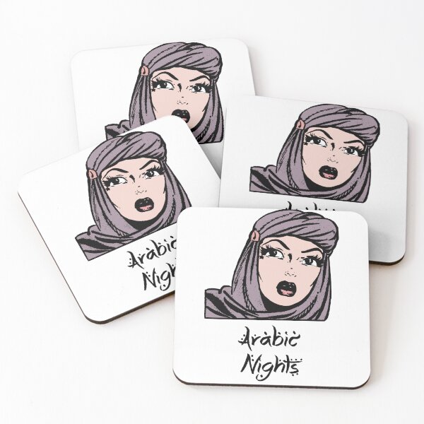 Item preview, 'Arabic Nights' Hijab Girl - Retro Illustration Design for T-shirts, mugs, phone cases and other accessories designed and sold by Ridiculam Toga.