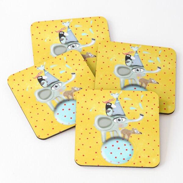 Item preview, Mango Yellow Elephant Mini Polka dots designed and sold by rupydetequila.