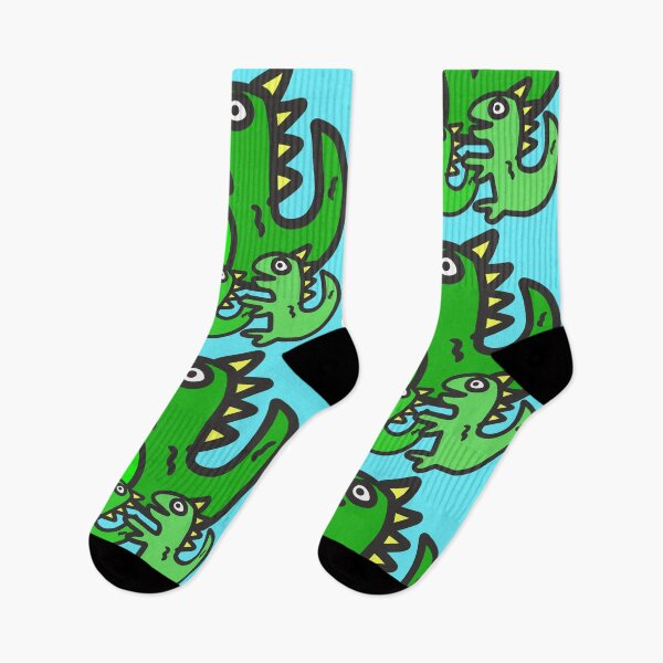 Item preview, Dino Dinosaurs T- Rex Boogie Family set light blue background- designed and sold by Karen Ekdahl.