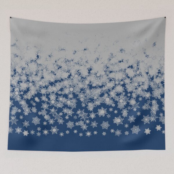 Item preview, Blizzard - Silver on a blue background designed and sold by illustratious.