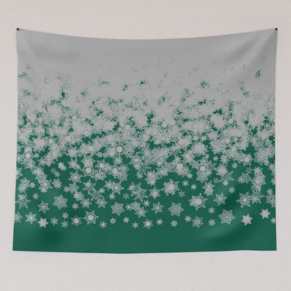 Item preview, Blizzard - Silver on a green background designed and sold by illustratious.