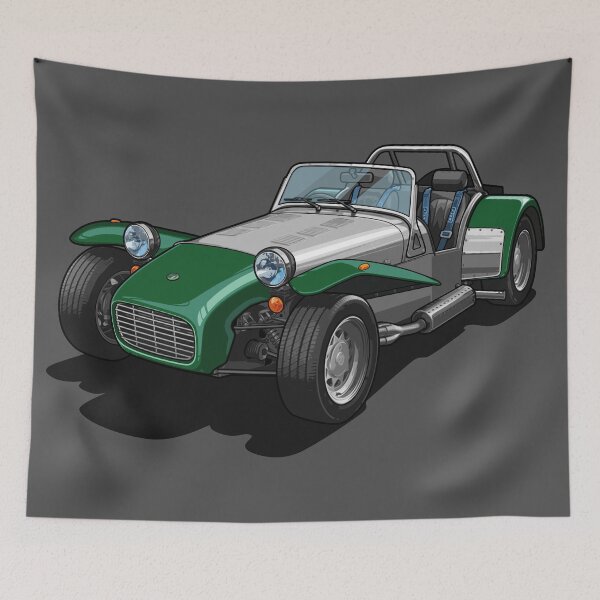 Item preview, Artwork Caterham super seven bdr 7 green classic  designed and sold by SketchNinja.