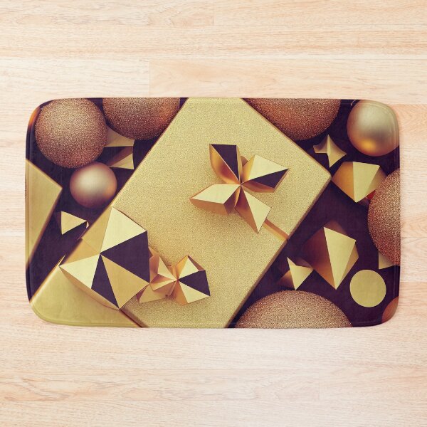Item preview, Golden gift box with a bow on top of it designed and sold by MimozaStudio.