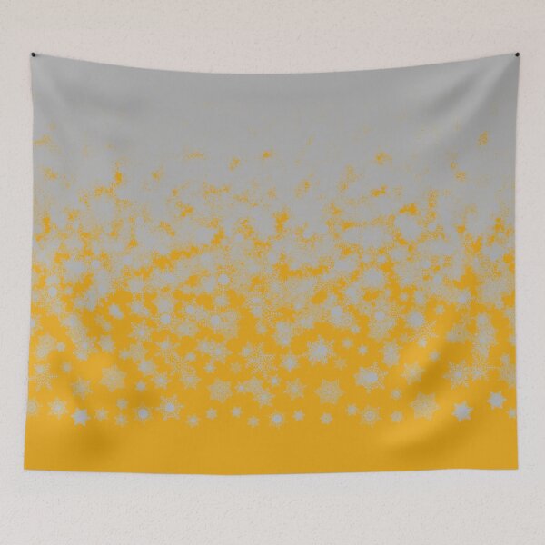 Item preview, Blizzard - Silver on a yellow background designed and sold by illustratious.