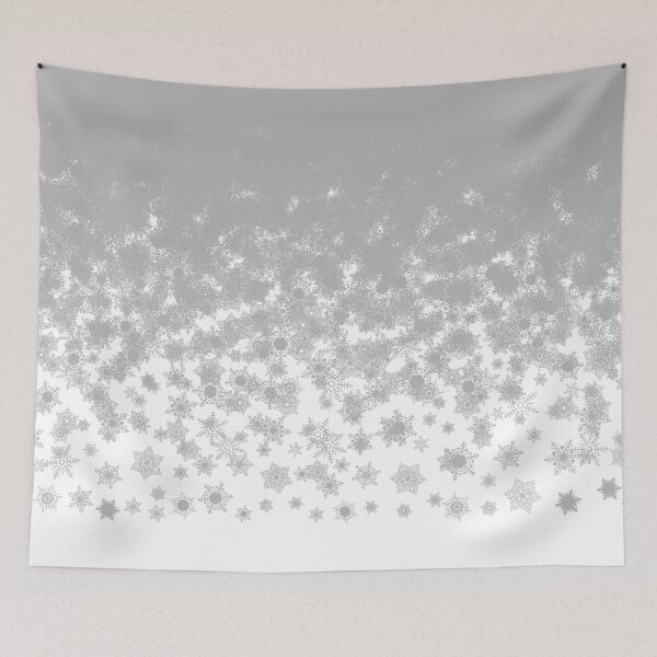 Item preview, Blizzard - Silver snowflakes designed and sold by illustratious.