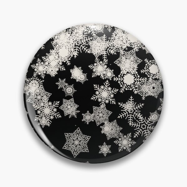 Item preview, Blizzard - Snowflakes on a black background designed and sold by illustratious.