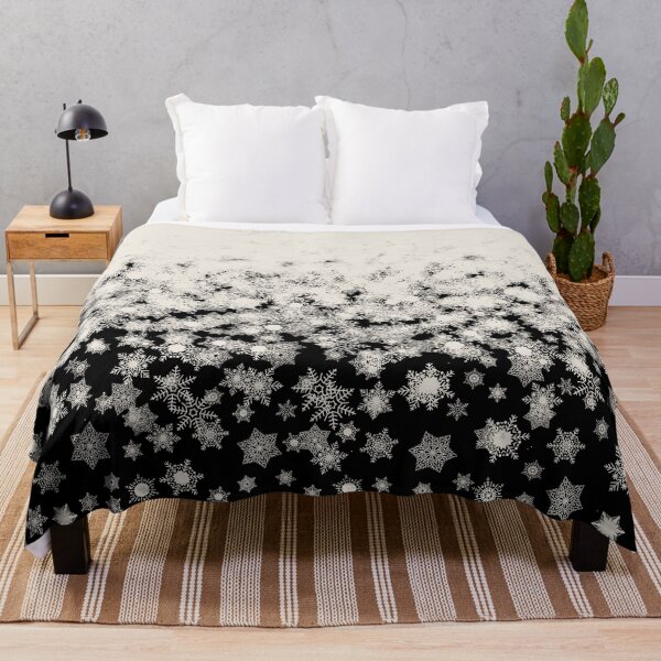 Item preview, Blizzard - Snowflakes on a black background designed and sold by illustratious.