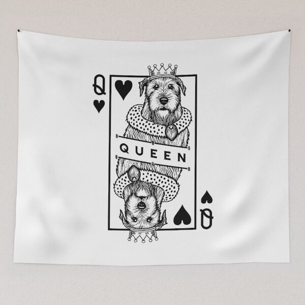 Item preview, Irish Wolfhound Queen Of Hearts Funny Dog Card Pop Art designed and sold by GrandeDuc.