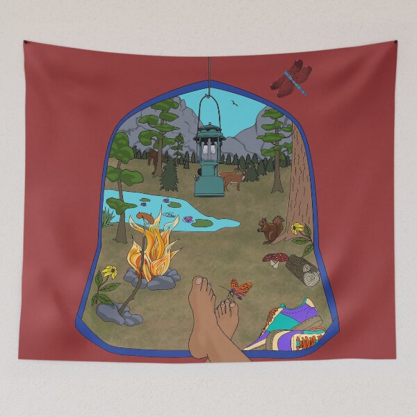 Item preview, Camping with Bigfoot designed and sold by Candie Witherspoon.