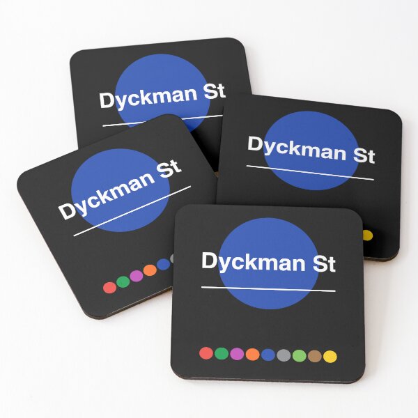 Item preview, Dyckman Street Inwood Upper Northern Manhattan New York Subway designed and sold by ClickForMore.