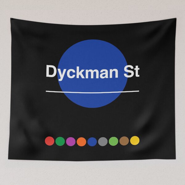 Item preview, Dyckman Street Inwood Upper Northern Manhattan New York Subway designed and sold by ClickForMore.