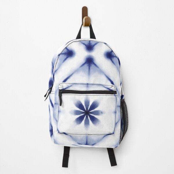 Item preview, Floral Blue Indigo Tie Dye Floral Shibori Pattern  designed and sold by Tamas Das.