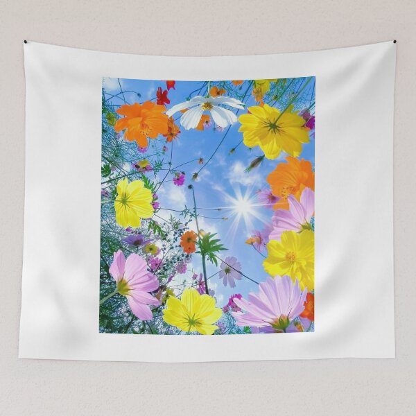 Item preview, Cosmos flowers & the Sun designed and sold by ritusdesigns.