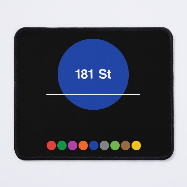 Item preview, 181st Street Hudson Heights Washington Heights Manhattan New York Subway designed and sold by ClickForMore.