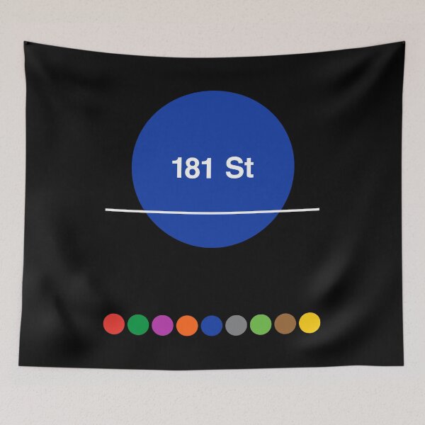 Item preview, 181st Street Hudson Heights Washington Heights Manhattan New York Subway designed and sold by ClickForMore.