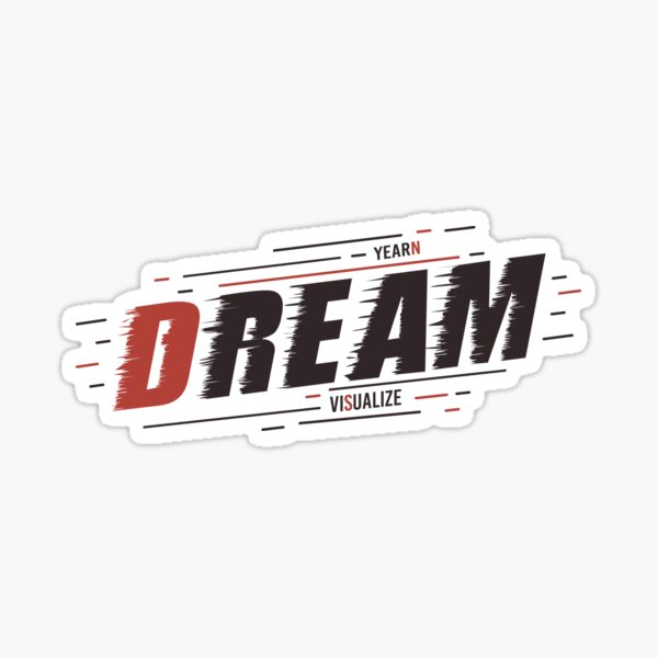 dream-one-word-quote-sticker-for-sale-by-blithe08-redbubble