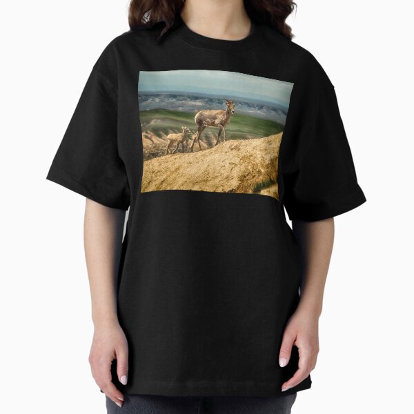 Vista previa del artículo con la obra «Big Horns en las tierras baldías - Dakota del Sur», diseñado y vendido por Kathy Weaver.