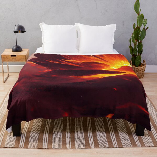 Item preview, Fascinating Flaming Flower -  4K Wallpaper Landscape of Volcano Lava Fire and Flames, Pyro designed and sold by Fregoulix.