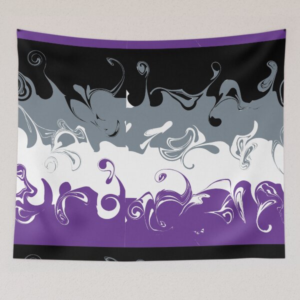Item preview, Swirly Ace Flag designed and sold by GrumpyAlison.