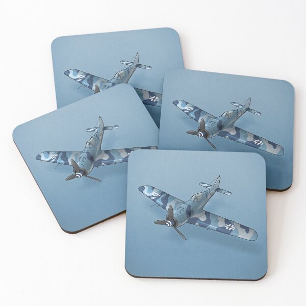 Item preview, Focke Wulf FW-190 in blue camo designed and sold by sunsetgraphics.