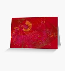 Red Phoenix Greeting Card