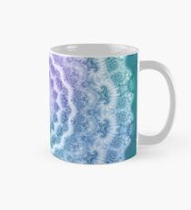 White Mandala on Teal, Purple and Navy Mug
