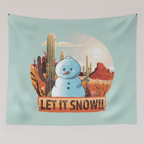Item preview, Let it snow - snowman in the desert designed and sold by sabantha.
