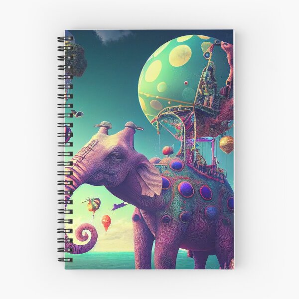 Item preview, Flying punk metaphysic surreal elephant  designed and sold by ladarkepoque.