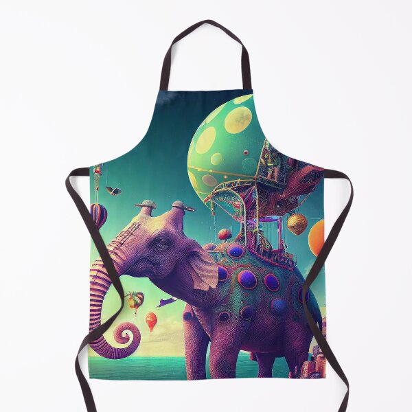 Item preview, Flying punk metaphysic surreal elephant designed and sold by ladarkepoque.