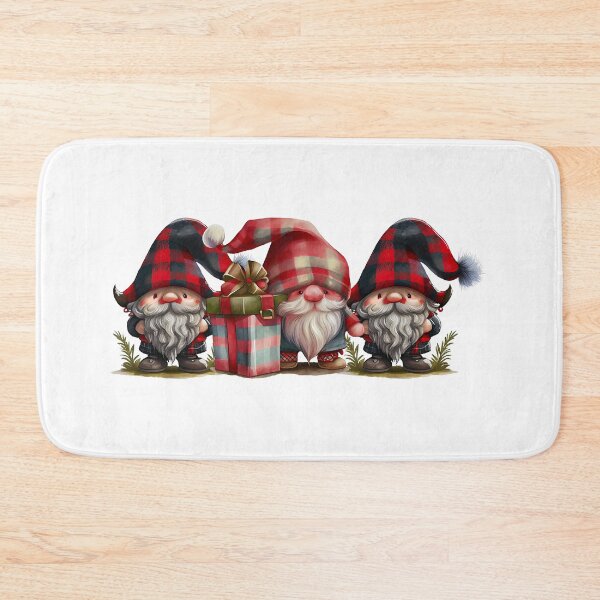 Item preview, BLANCHES Merry Christmas Gnome Shirts Women Xmas Buffalo Plaid Splicing Tshirt Holiday Raglan Baseball Long Sleeve Tops designed and sold by kdpfashions.