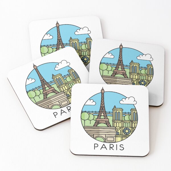 Item preview, Paris France Cartoon Design designed and sold by ginnunn.