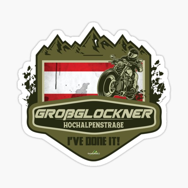 Item preview, Grossglockner Pass High Alpine Road Austria Motorcycle Ive Done It! Sticker T-shirt 02 designed and sold by OuterShellUK.