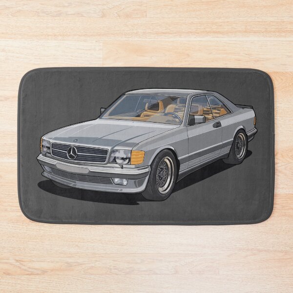 Item preview, German grey German ICON C126 Mercedes 500 SEC Best illustration artwork 1985 designed and sold by SketchNinja.