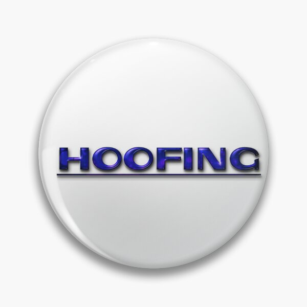 Item preview, Hoofing Blue Typography Design designed and sold by ZiAttaArt.